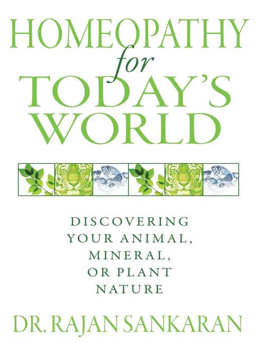 Title details for Homeopathy for Today's World by Dr. Rajan Sankaran - Available